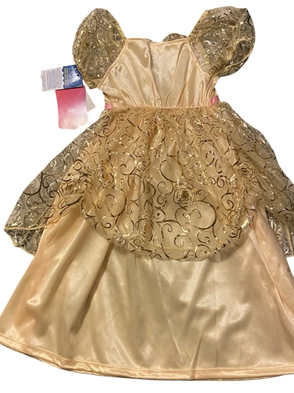 NWT - Disney Belle Gold Princess Dress - Girls 2T. (A1) - Picture 2 of 3